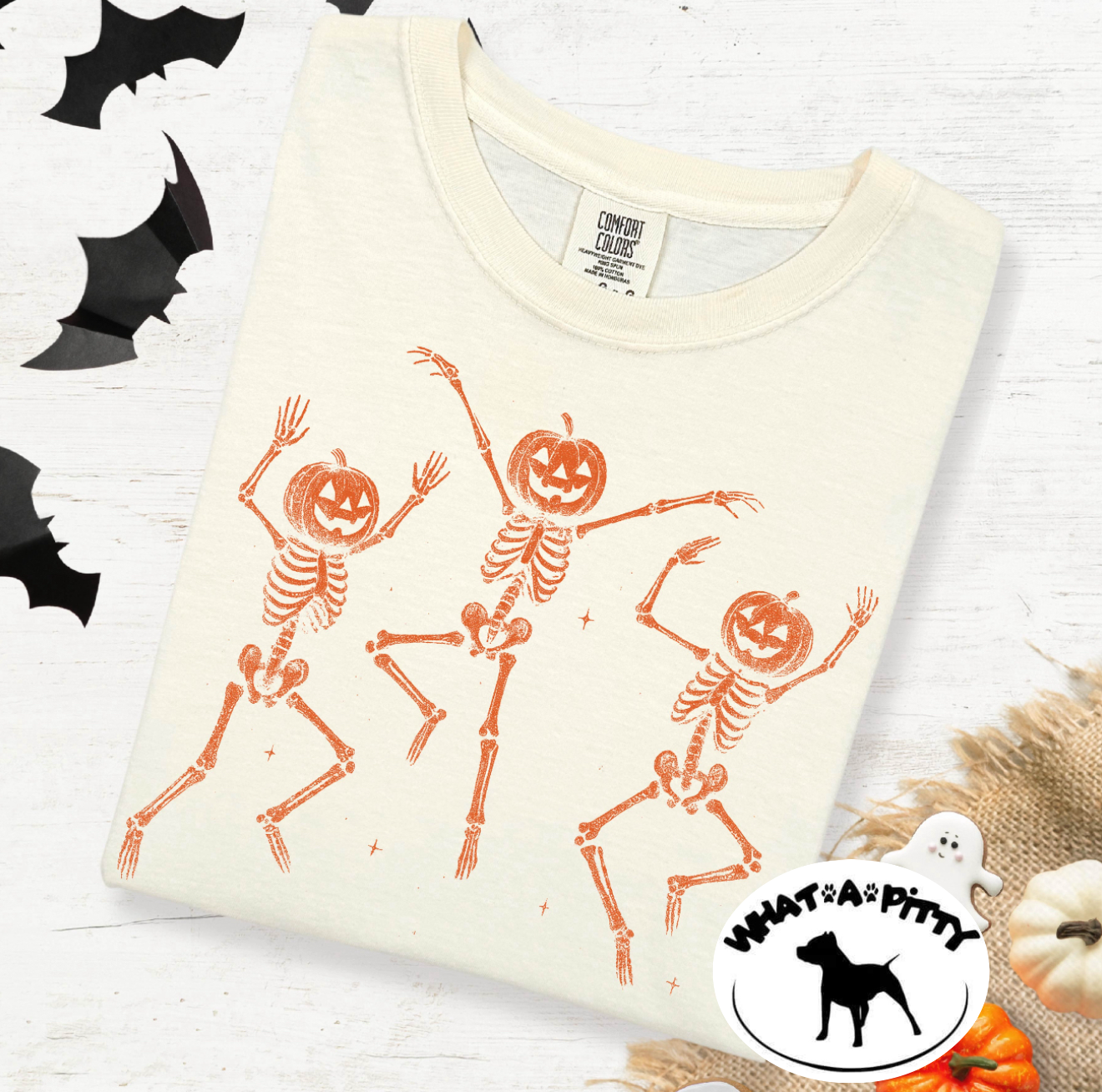 Dancing Pumpkin Head Skellies tee