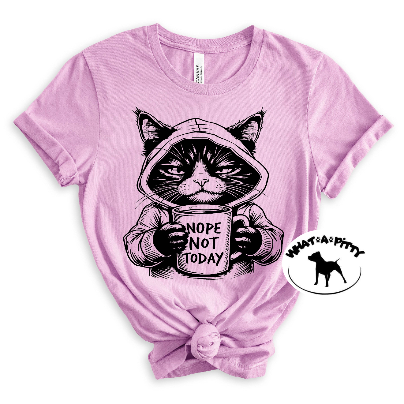 Nope Not Today Cat tee