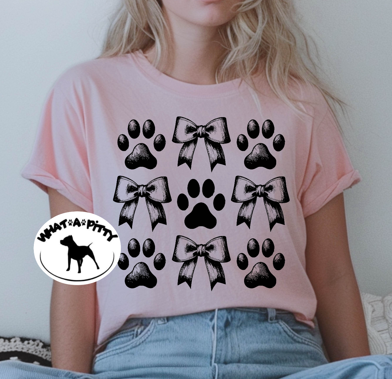 Paw Prints & Bows tee