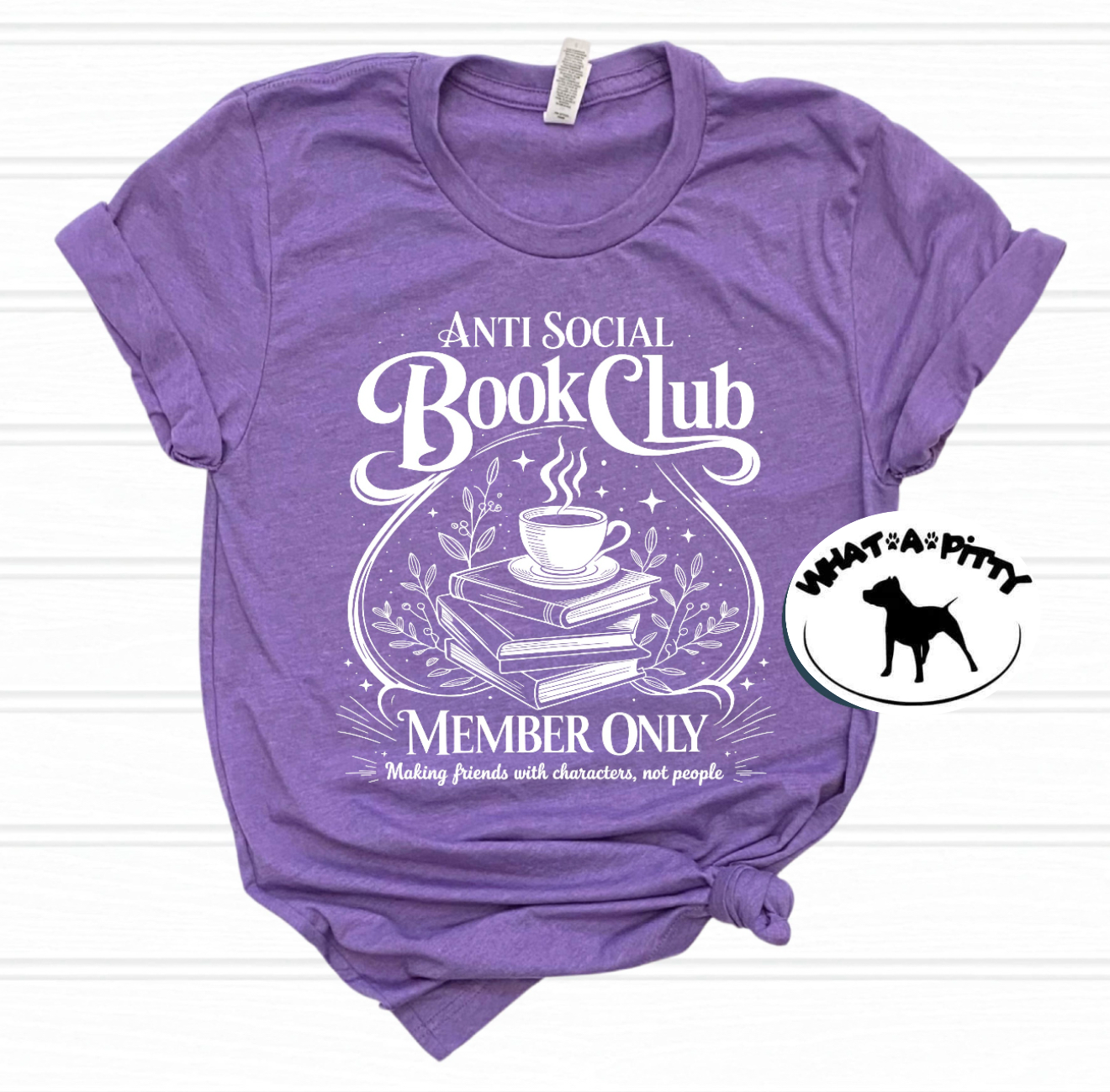 Anti Social Book Club tee
