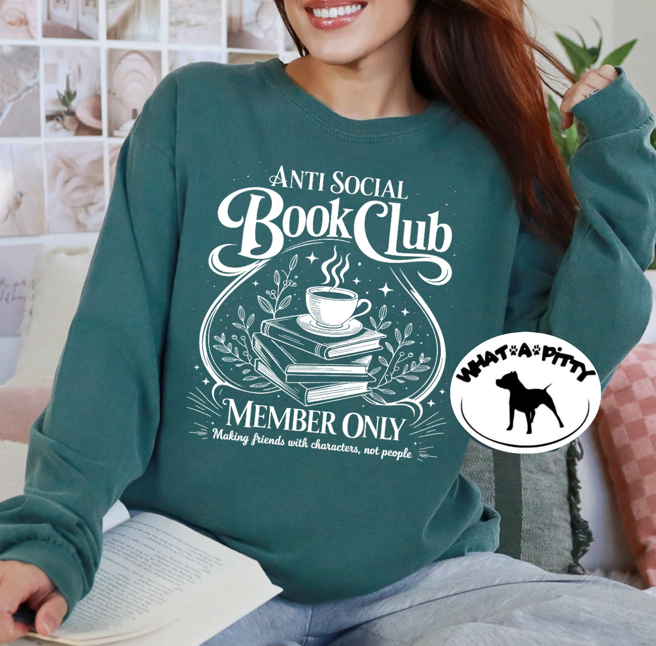 Anti Social Book Club tee