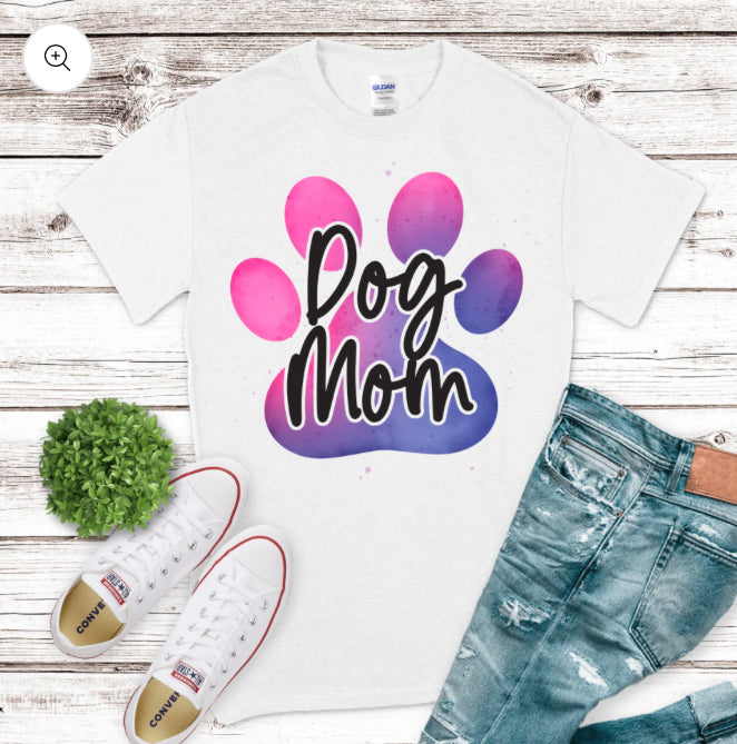 Dog Mama Paw Print tee