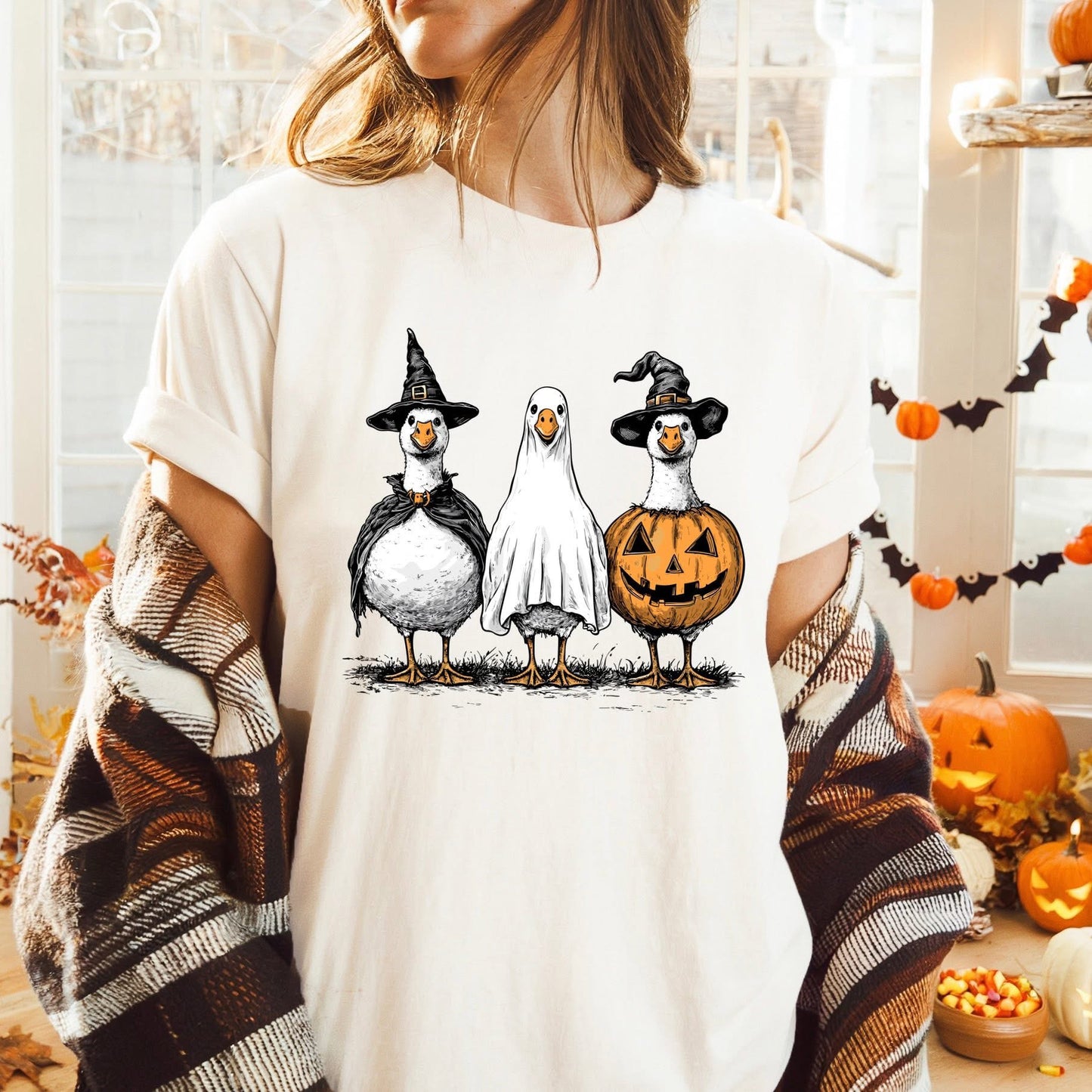 Halloween Geese tee