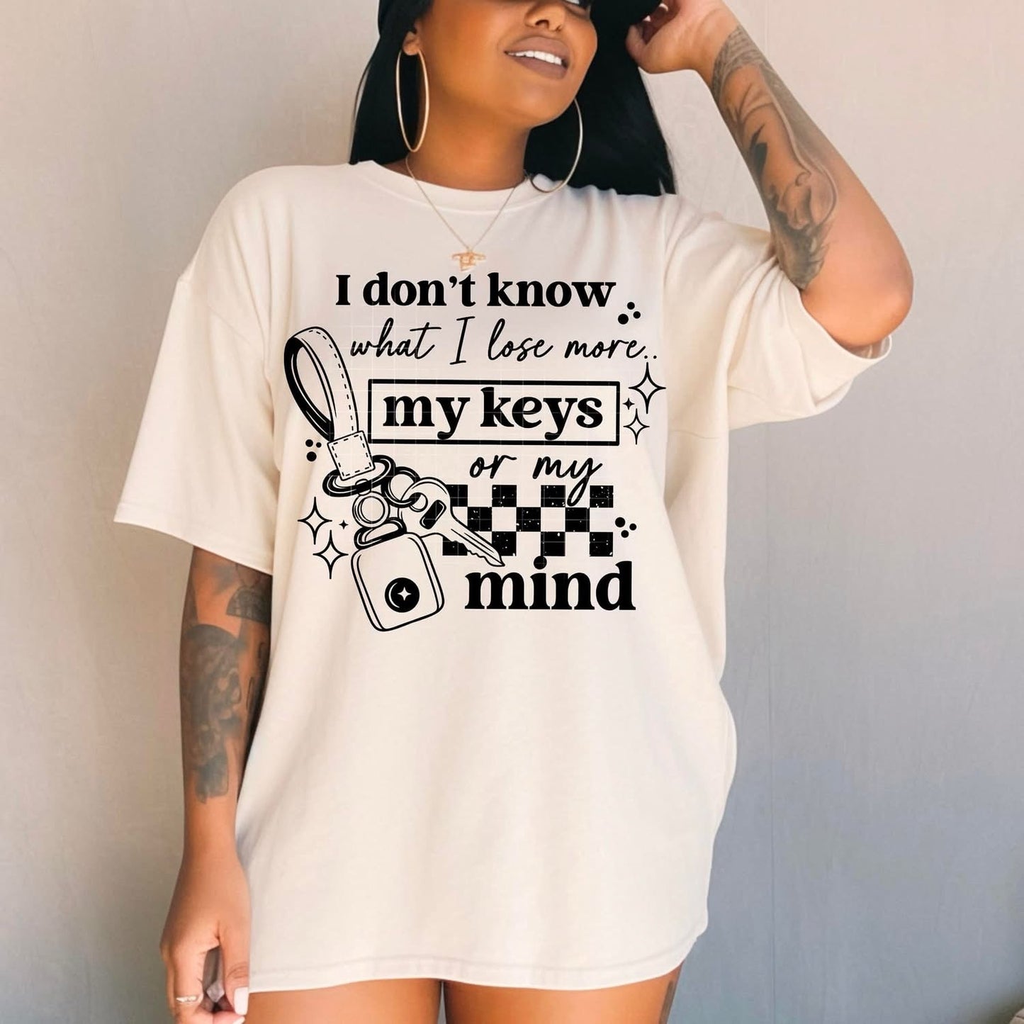 I don't know what I lose more (Black Ink) tee