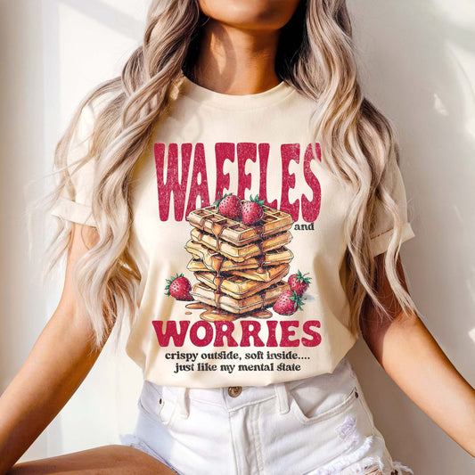 Waffles & Worries tee