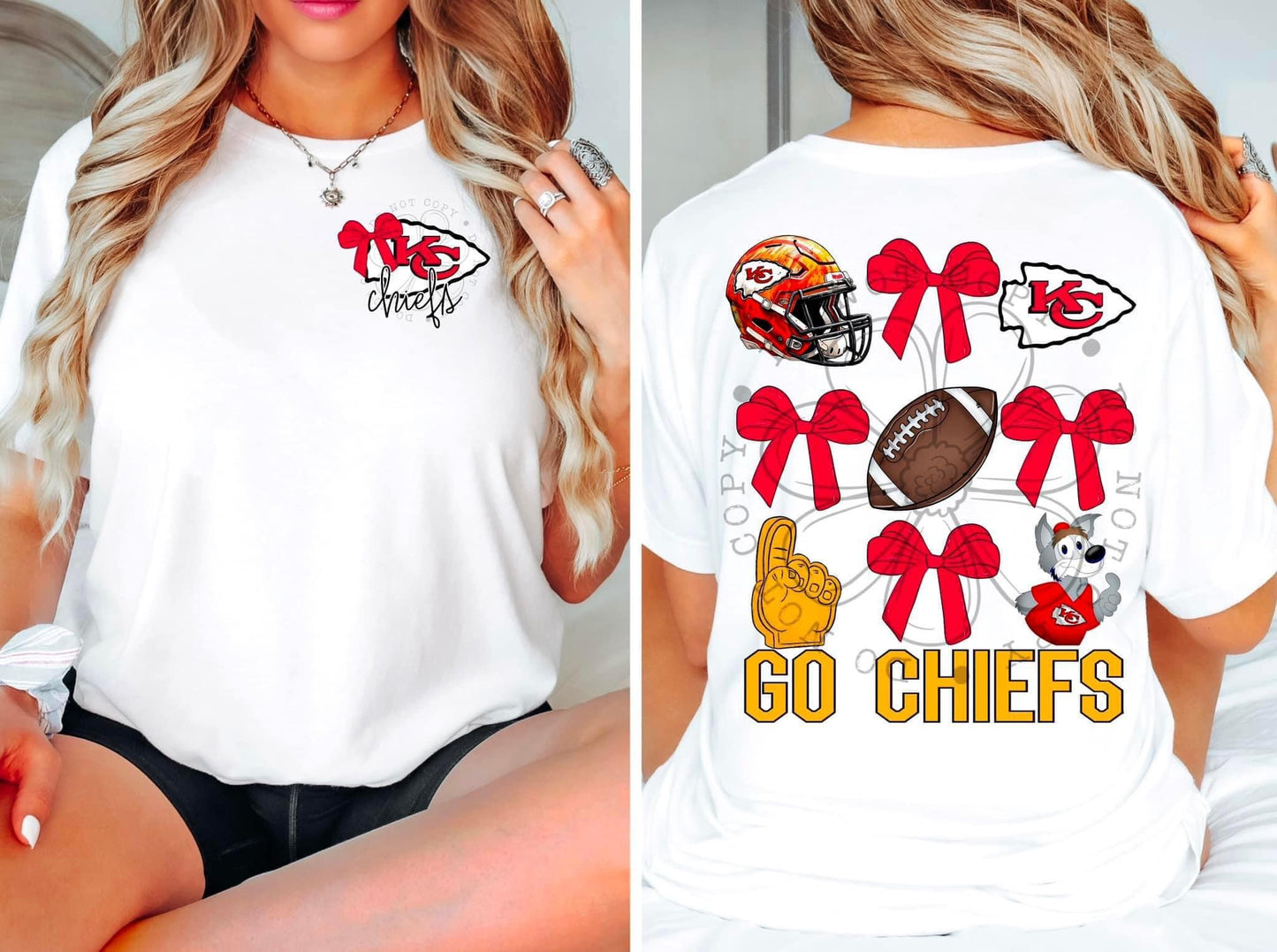 Coquette Chiefs Football t-shirt