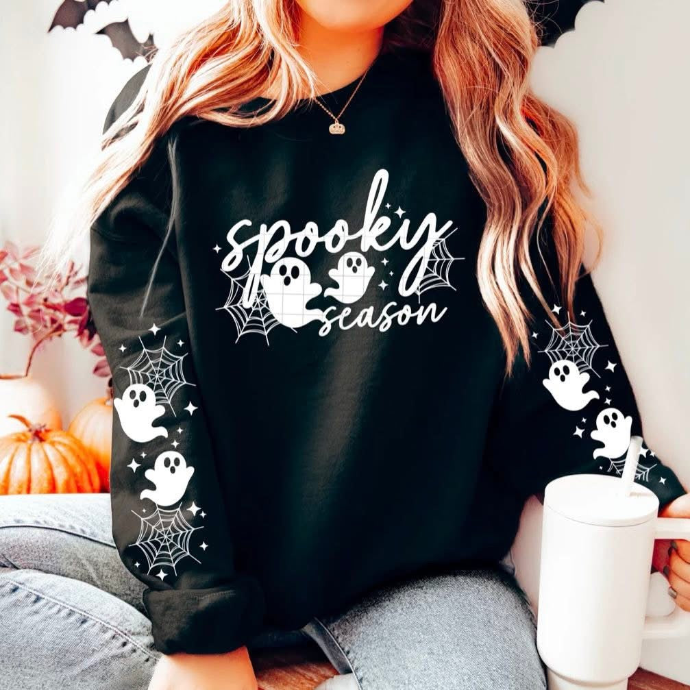 SPOOKY Season sleeve design sweatshirt
