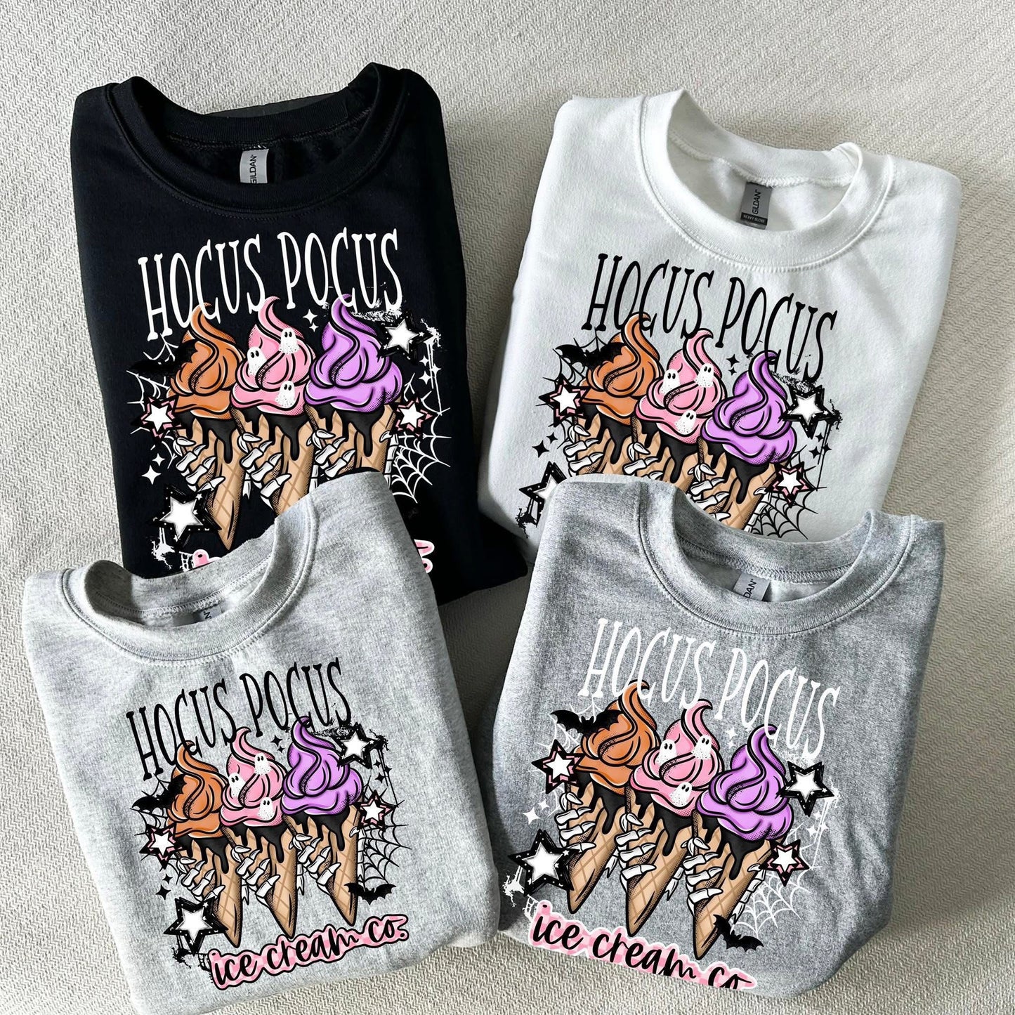 Hocus Pocus Ice Cream Co tee (White Ink)