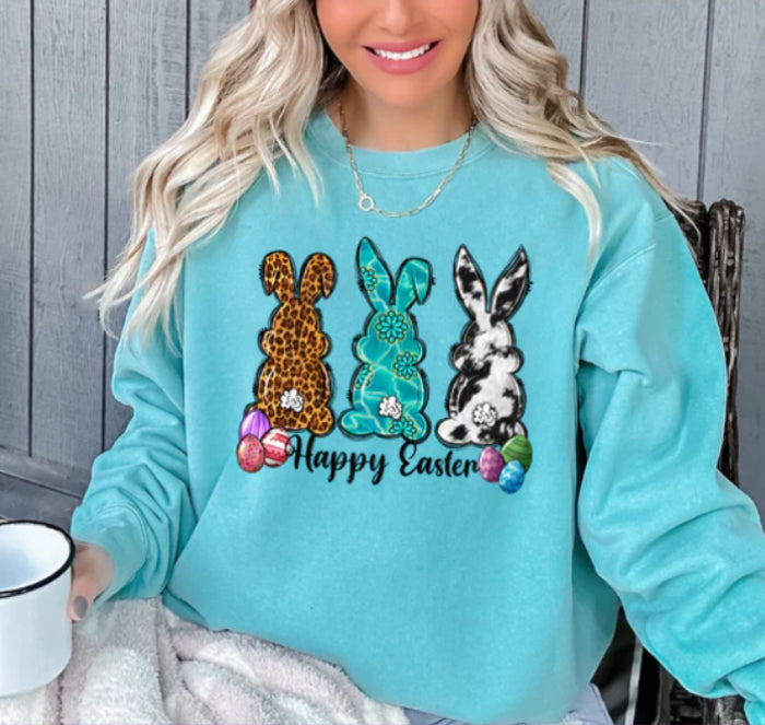 Happy Easter Bunny Trio tee