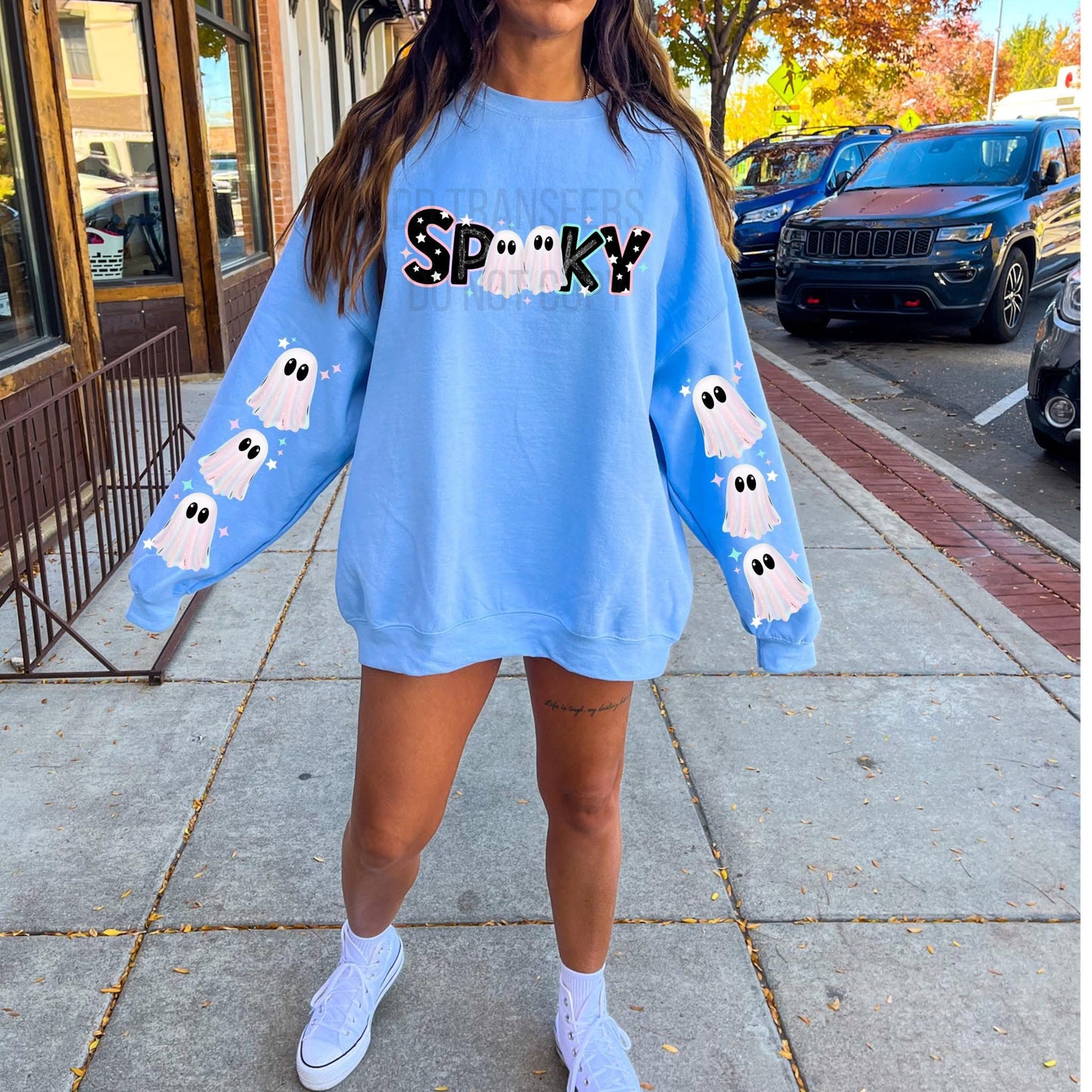 Pastel Spooky Ghosts w/ Sleeve designs (Copy)