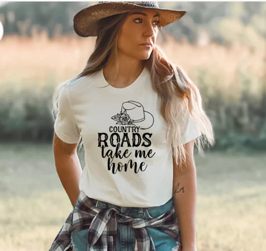 Country Roads take me home tee