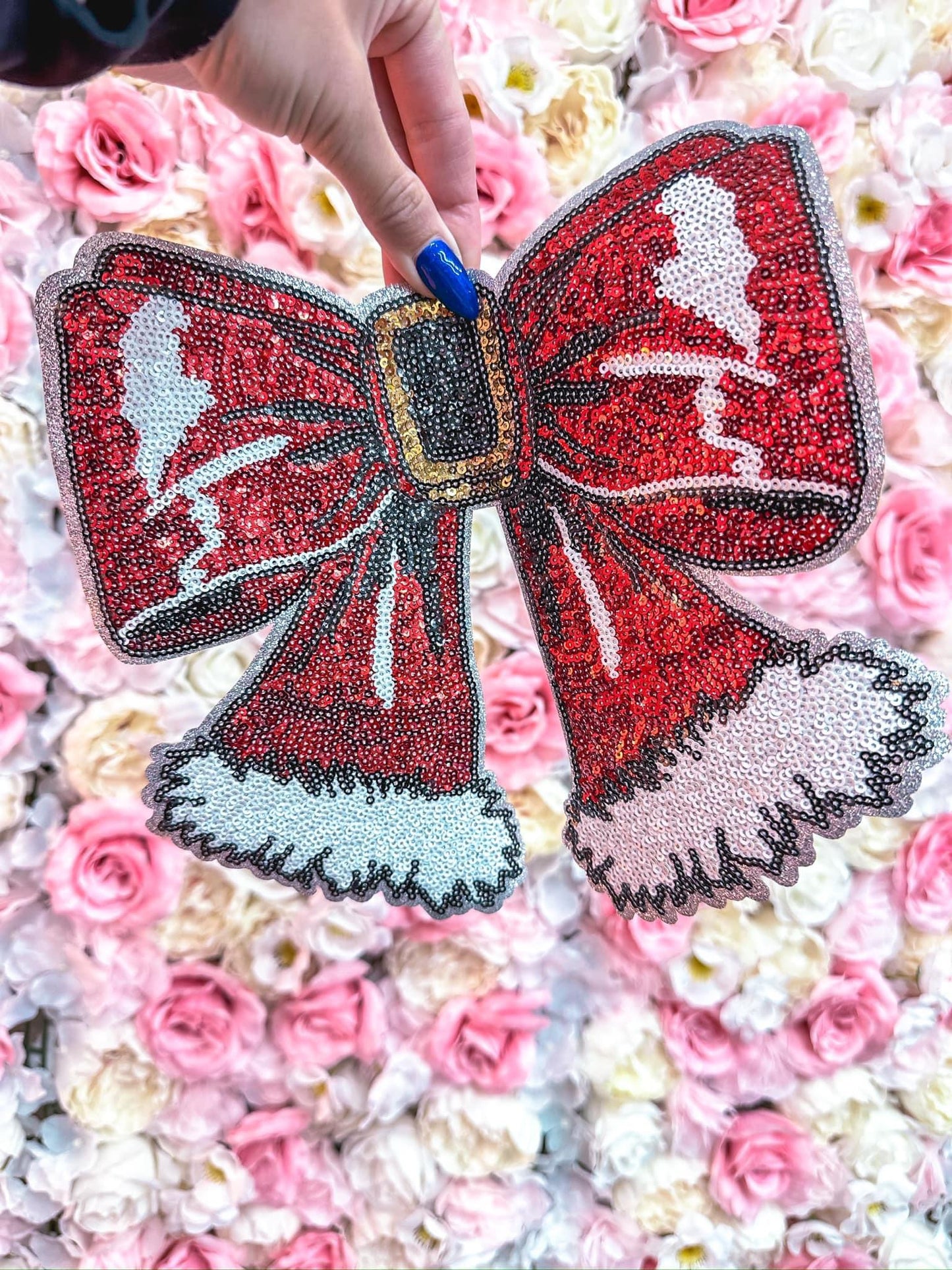 Santa Sequin Patch Sweatshirt