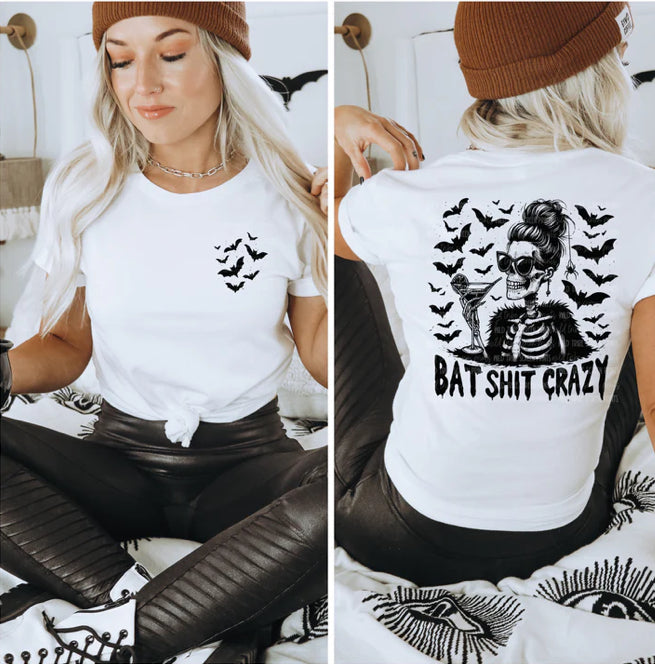 Bat Shit Crazy Skellie tee