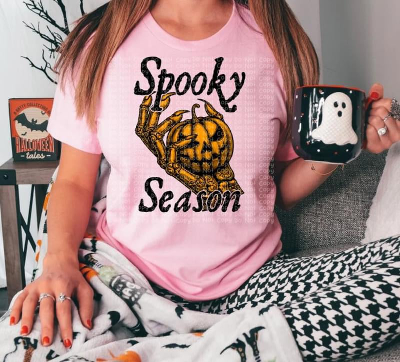 Spooky Season orange Hand sweatshirt