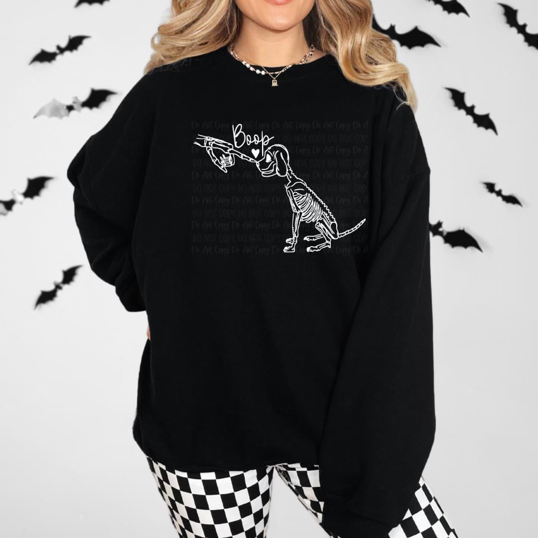Boop tee (white ink)