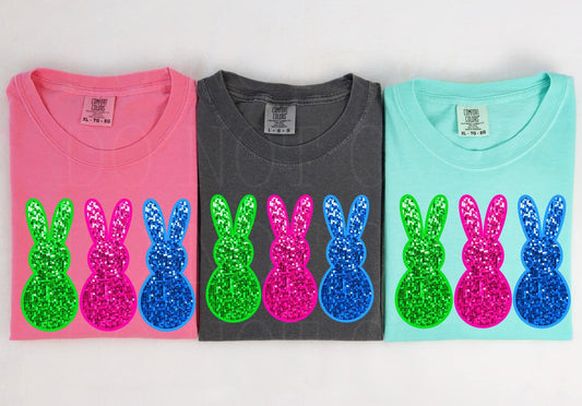 Faux Glitter Peeps tee