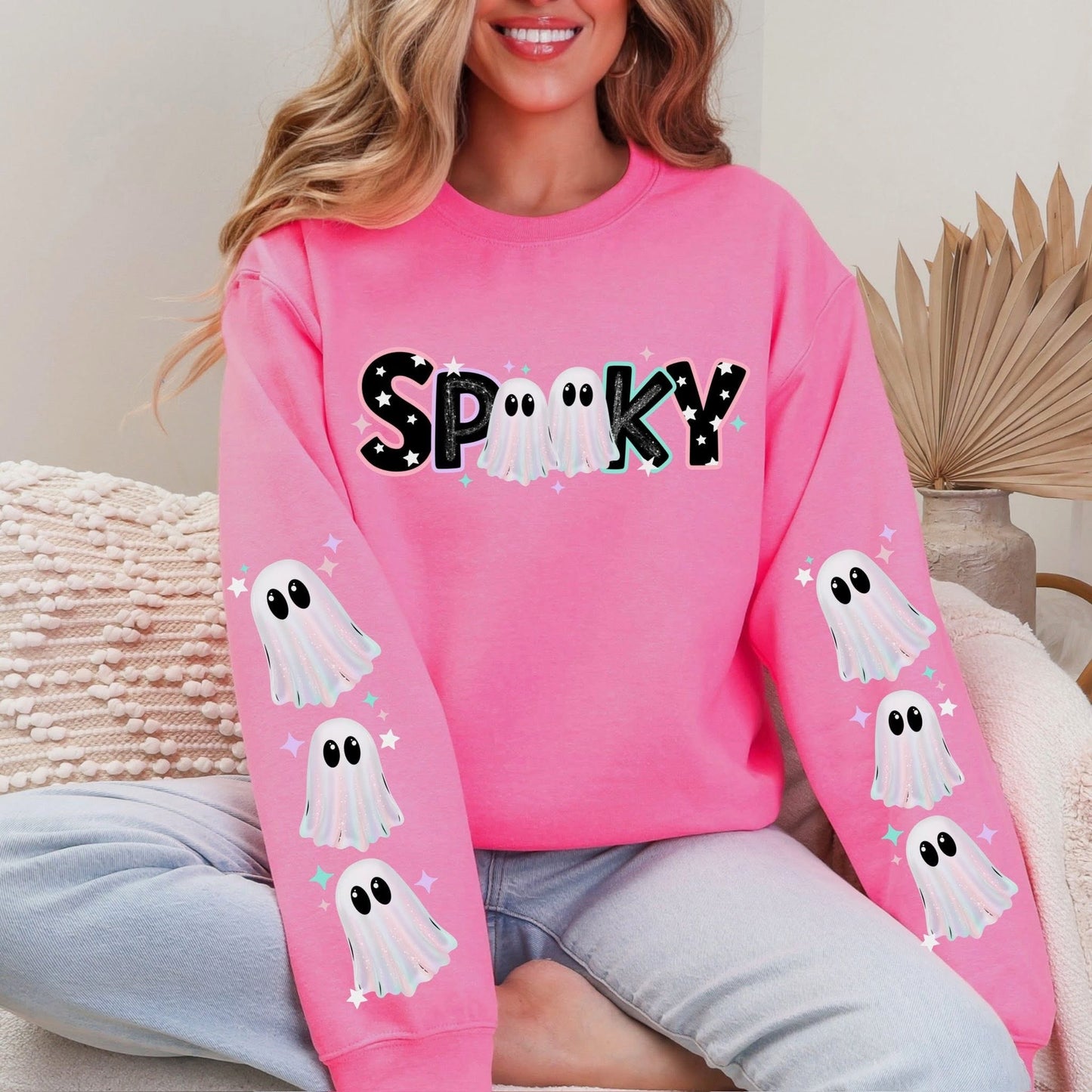 Pastel Spooky Ghosts w/ Sleeve designs (Copy)