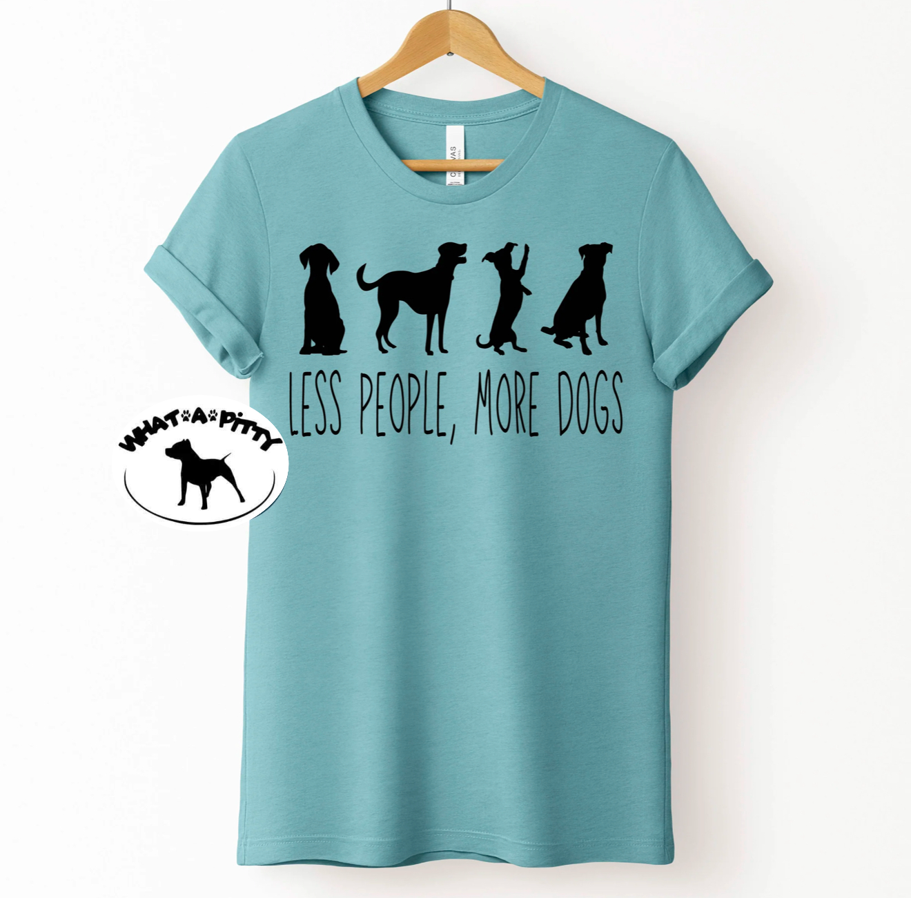 Less People, More Dogs tee