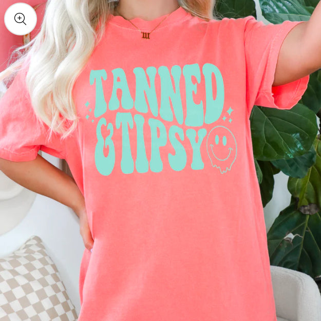 Tanned & Tipsy t-shirt