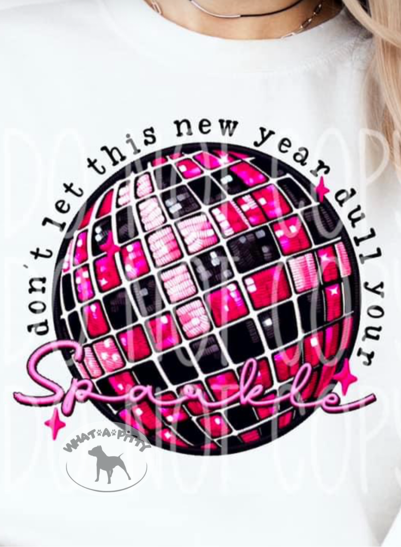 New Year 2025 sweatshirt with sleeve design
