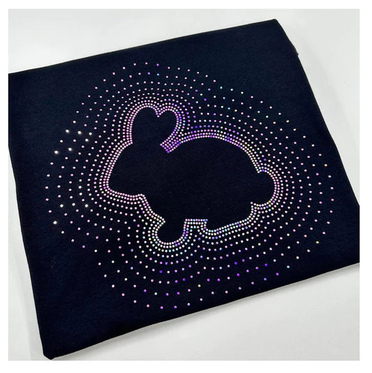 Bunny outline SPANGLE t-shirt