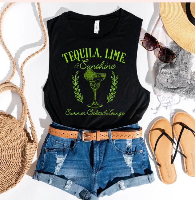 Tequila.Lime. & Sunrise tee