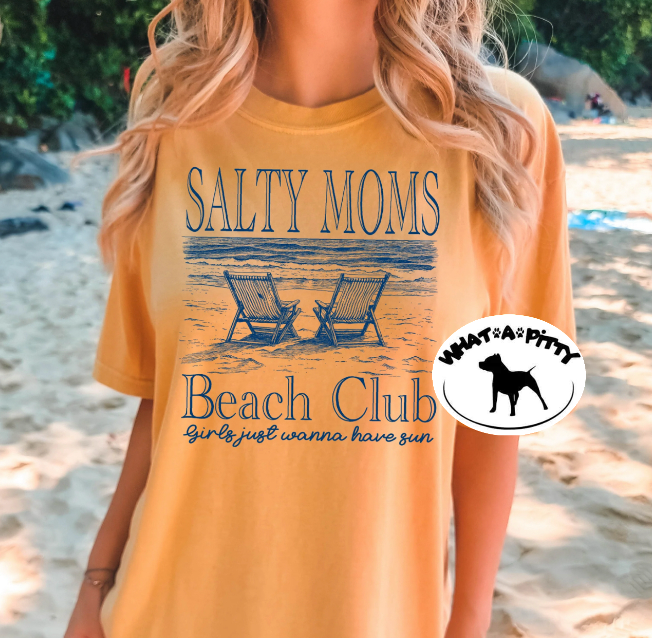 Salty Moms Beach Club tee
