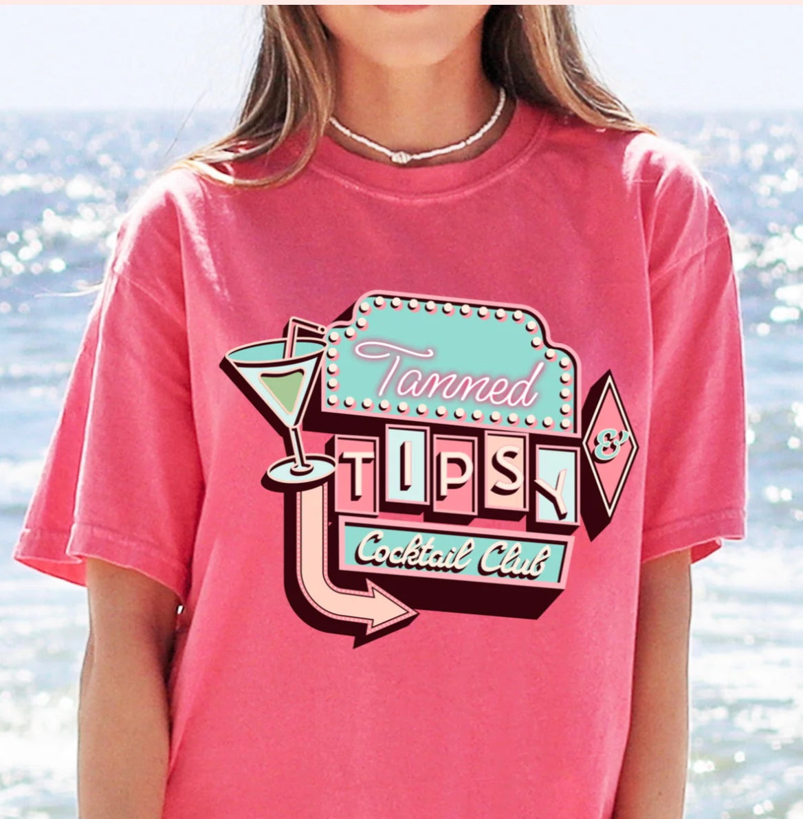 Tanned & Tipsy Cocktail Club tee