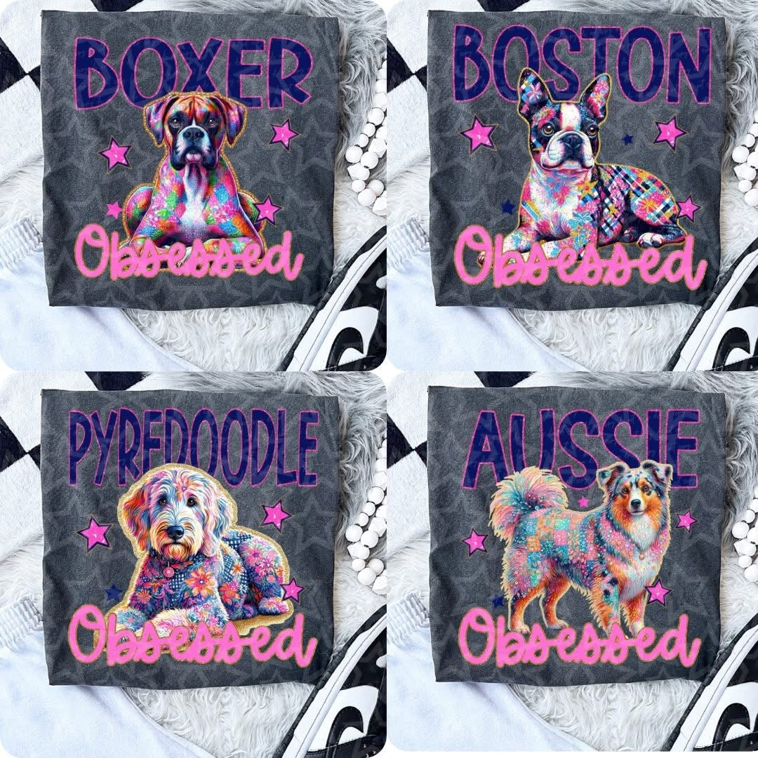 BOSTON Terrier Obsessed tee