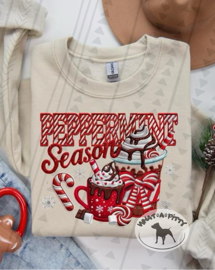 Peppermint Season sweatshirt