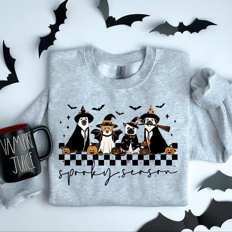 Dogs Spooky Season tee