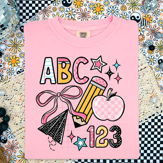 YOUTH -ABC 123 tee (pink)