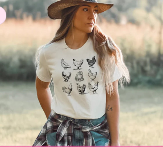 Chicken Collage tee