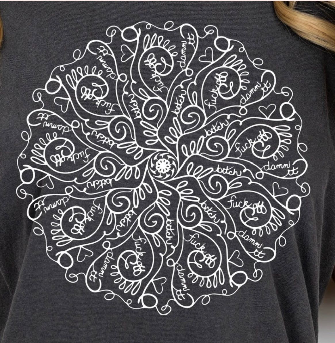 Curse Word Mandala tee