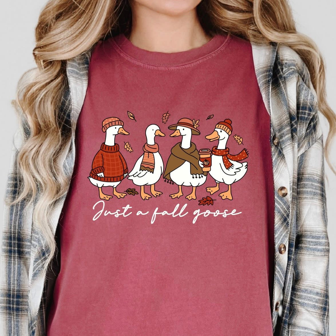 Just a Fall Goose tee