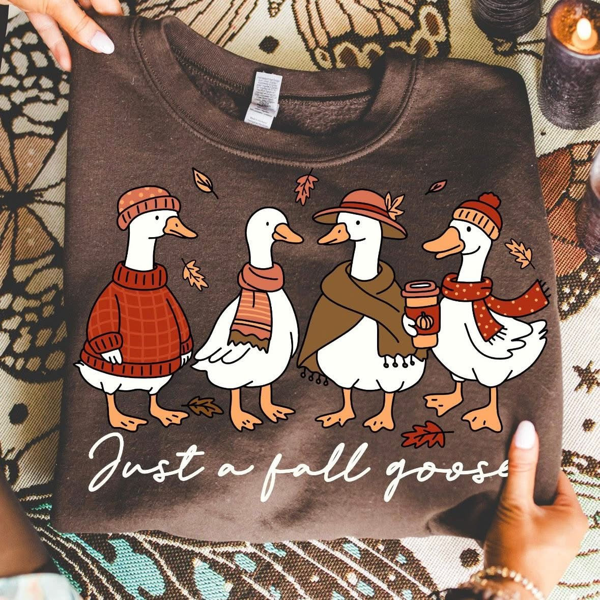 Just a Fall Goose tee