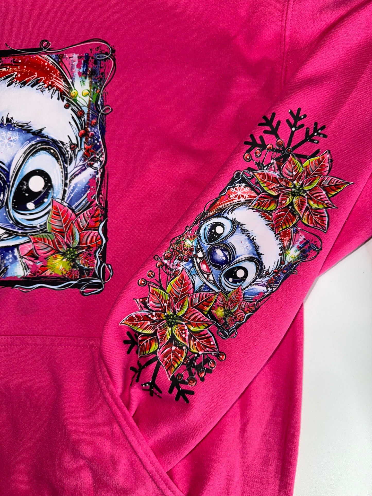 Blue Alien sweatshirt with sleeve design