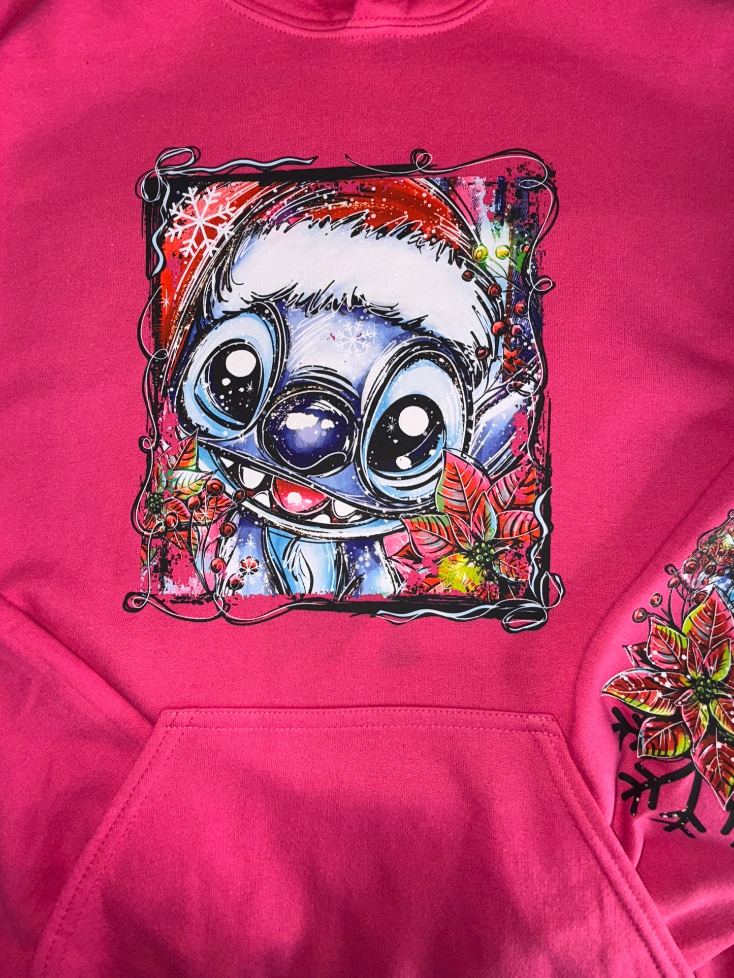 Blue Alien sweatshirt with sleeve design