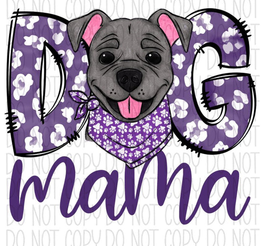 Dog Mama (purple) tee
