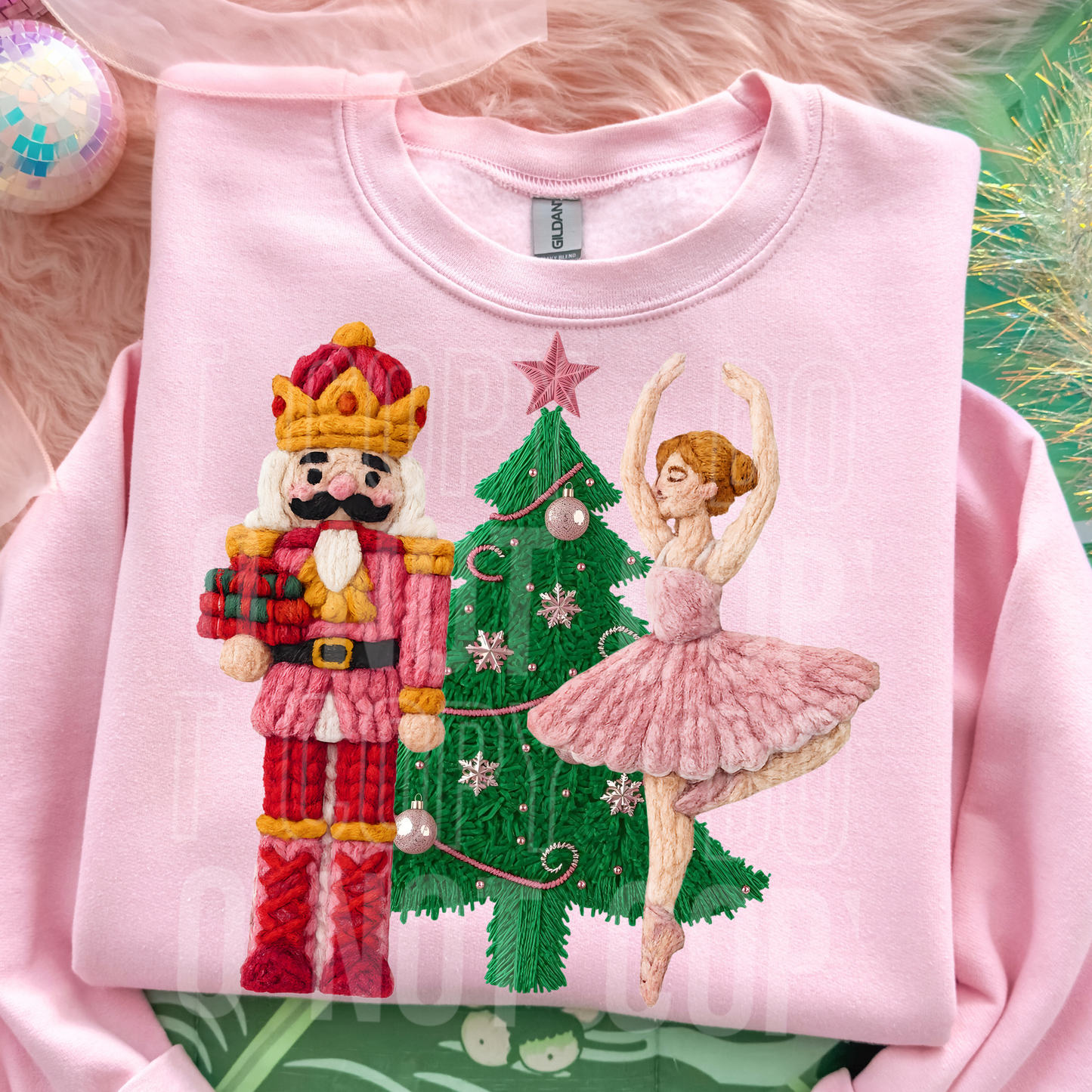 Nutcracker Ballet faux yarn tee