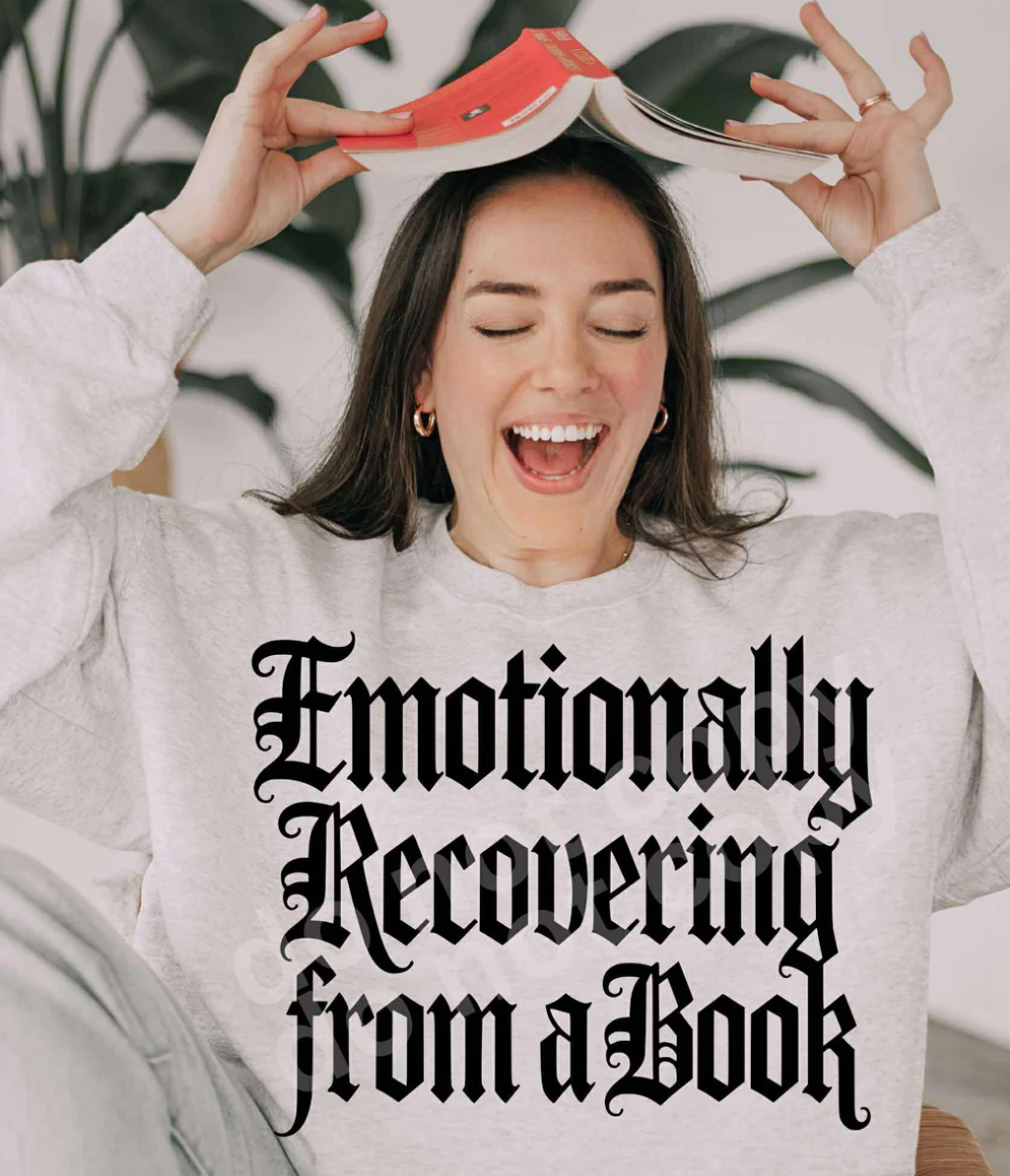 Emotionally Recovering from a book tee