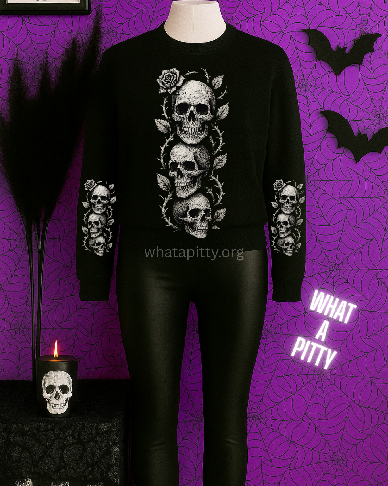 Stacked Skulls with sleeve designs