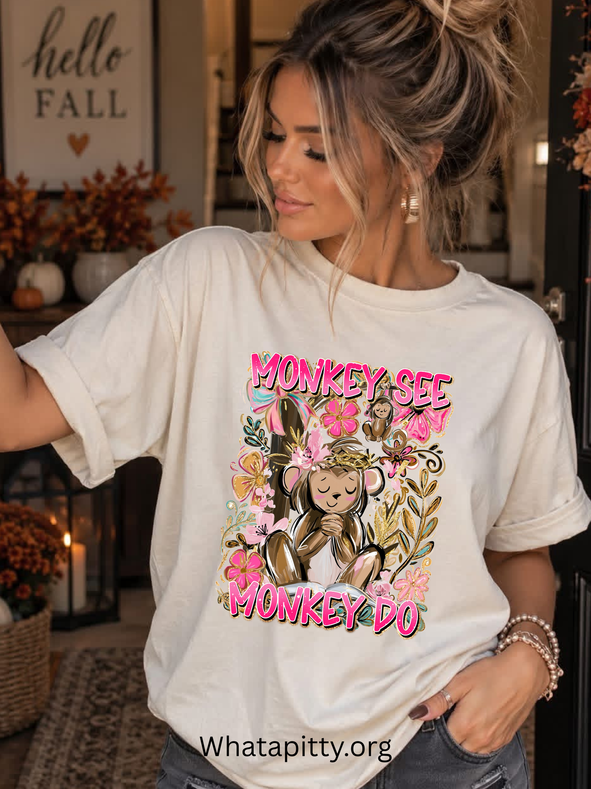 Monkey See Monkey Do tee