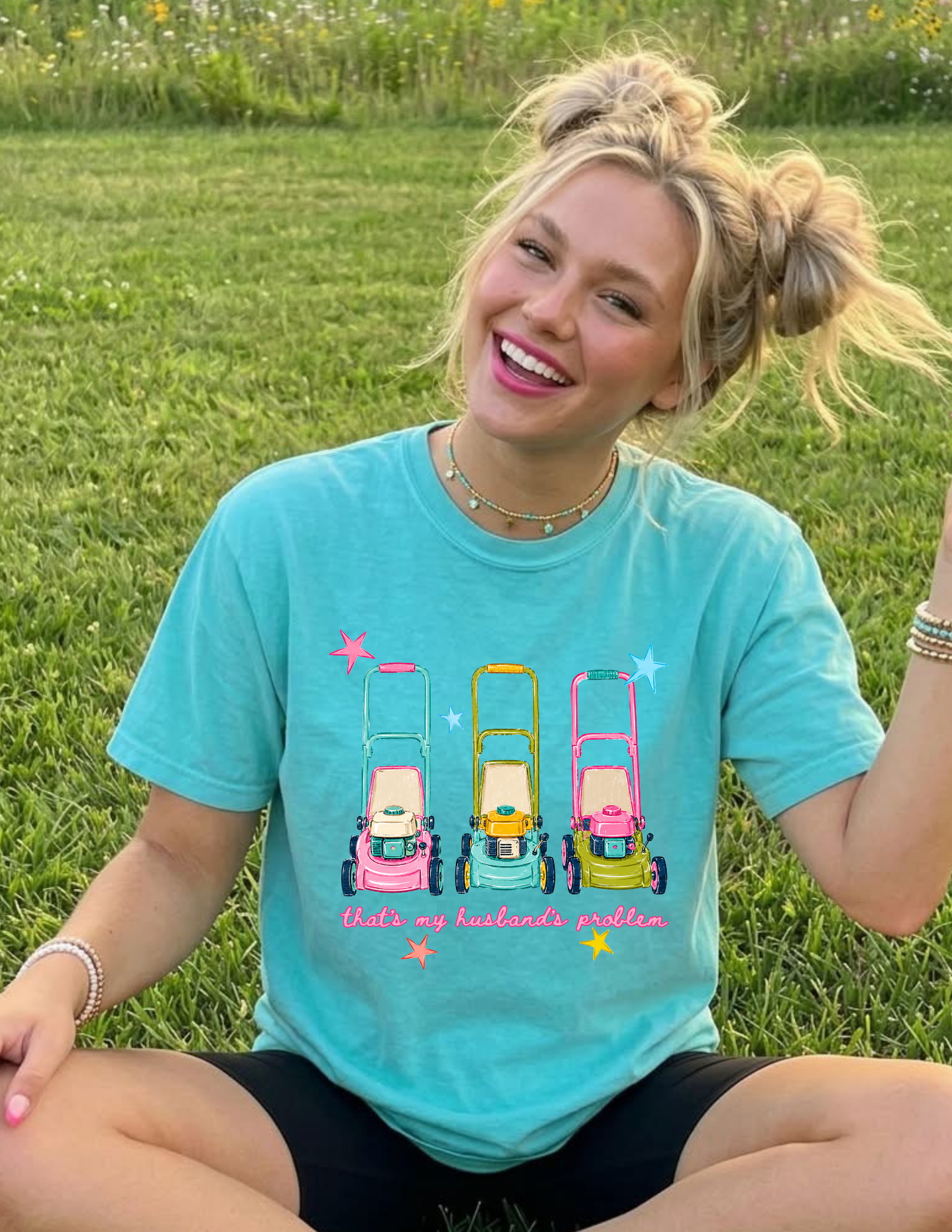 That Sounds Like My Husbands Problem Lawnmower tee