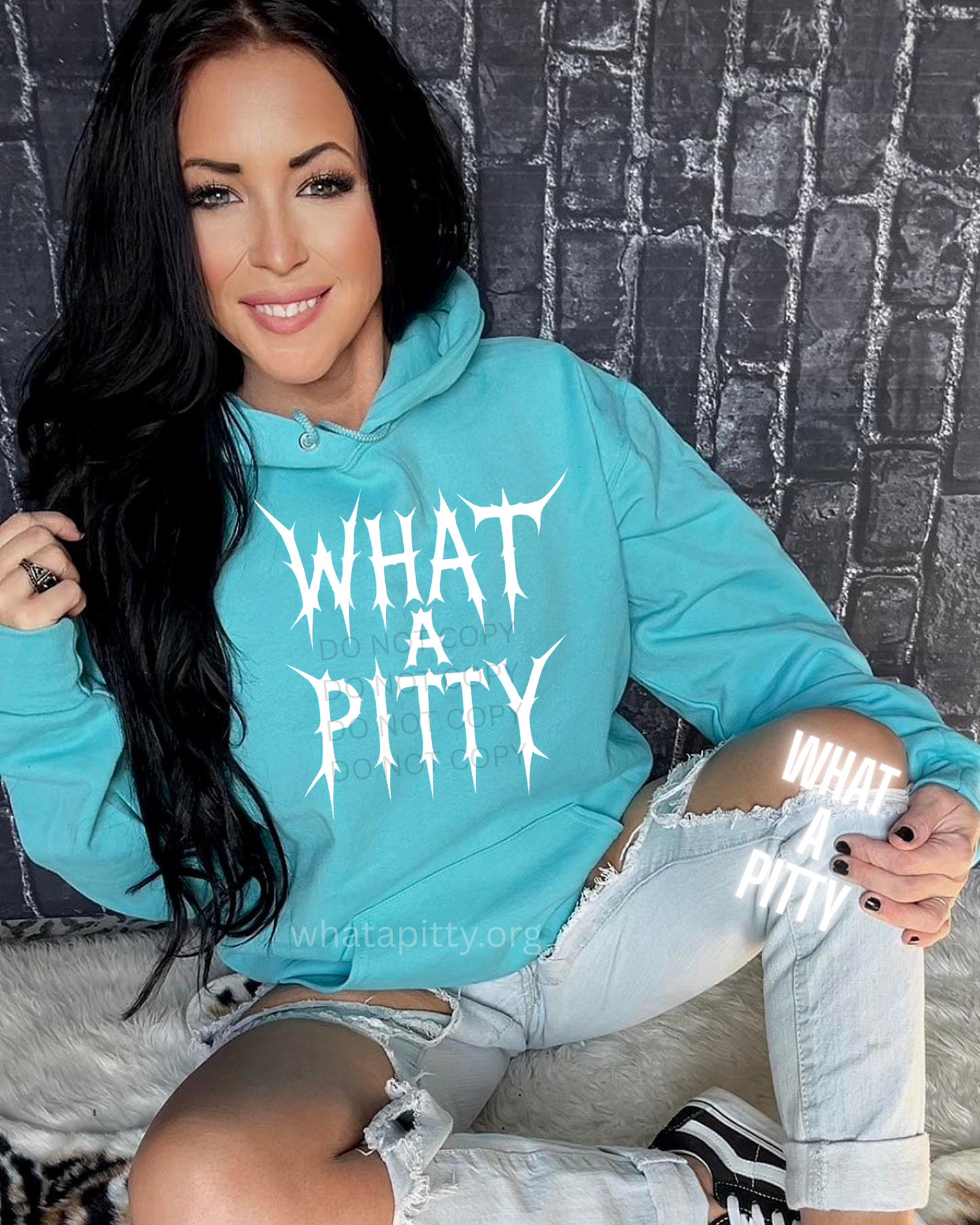 What A Pitty lightening Logo (White Ink)