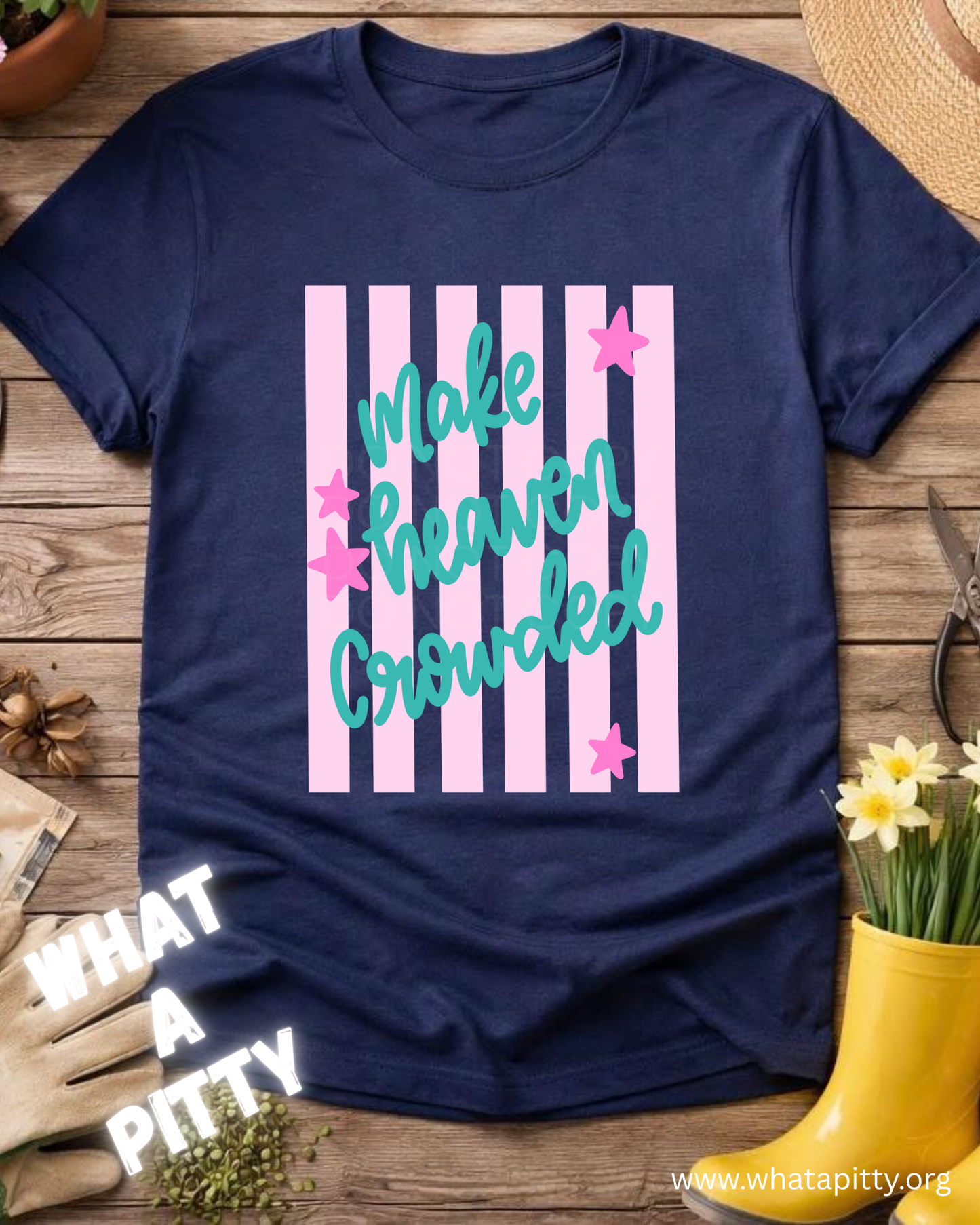 Make Heaven Crowded stripes tee