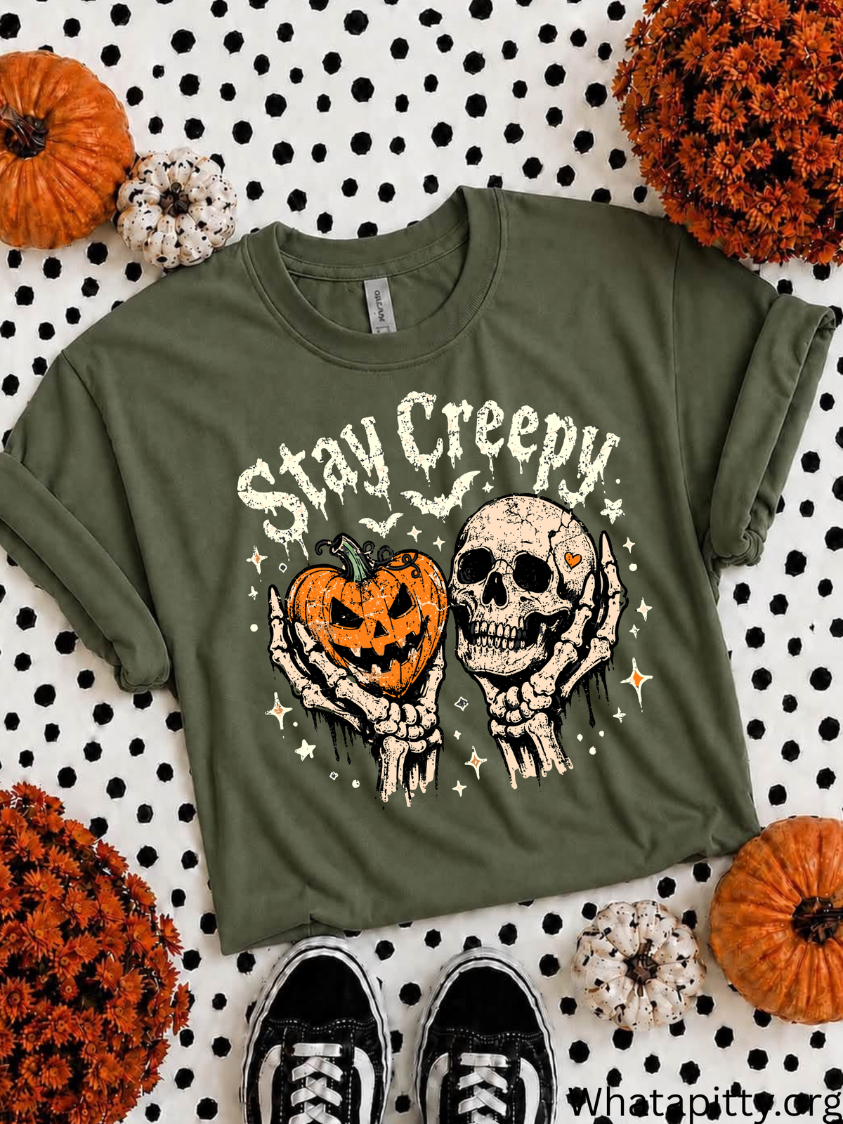 Stay Creepy tee (White Ink)