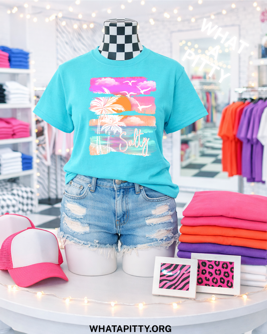 Salty Sunset tee