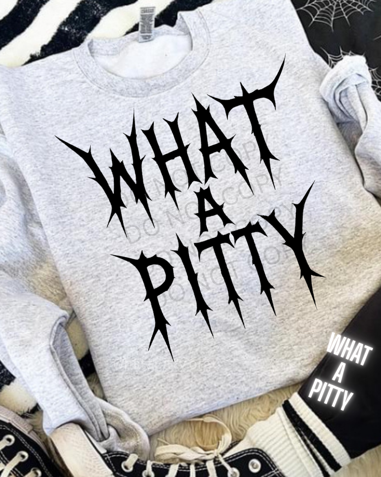 What A Pitty lightening logo tee (Black Ink)