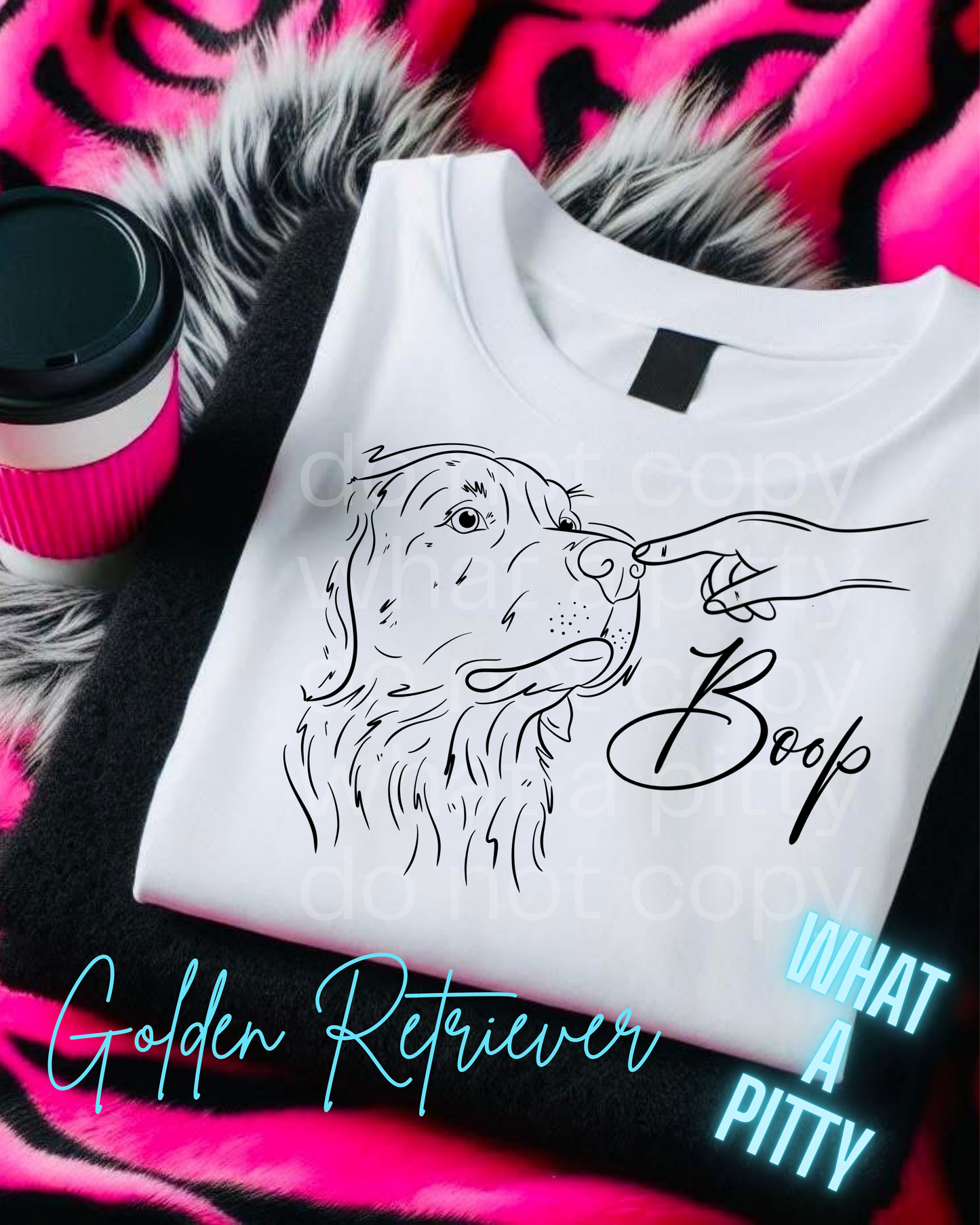 Boop -Golden Retriever tee